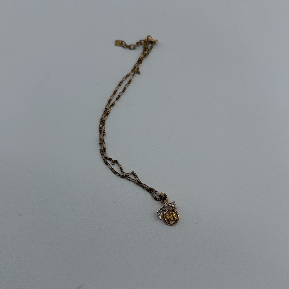 Nina Ricci Gold-Tone Multi-Strand Necklace with Round 'N' Pendant